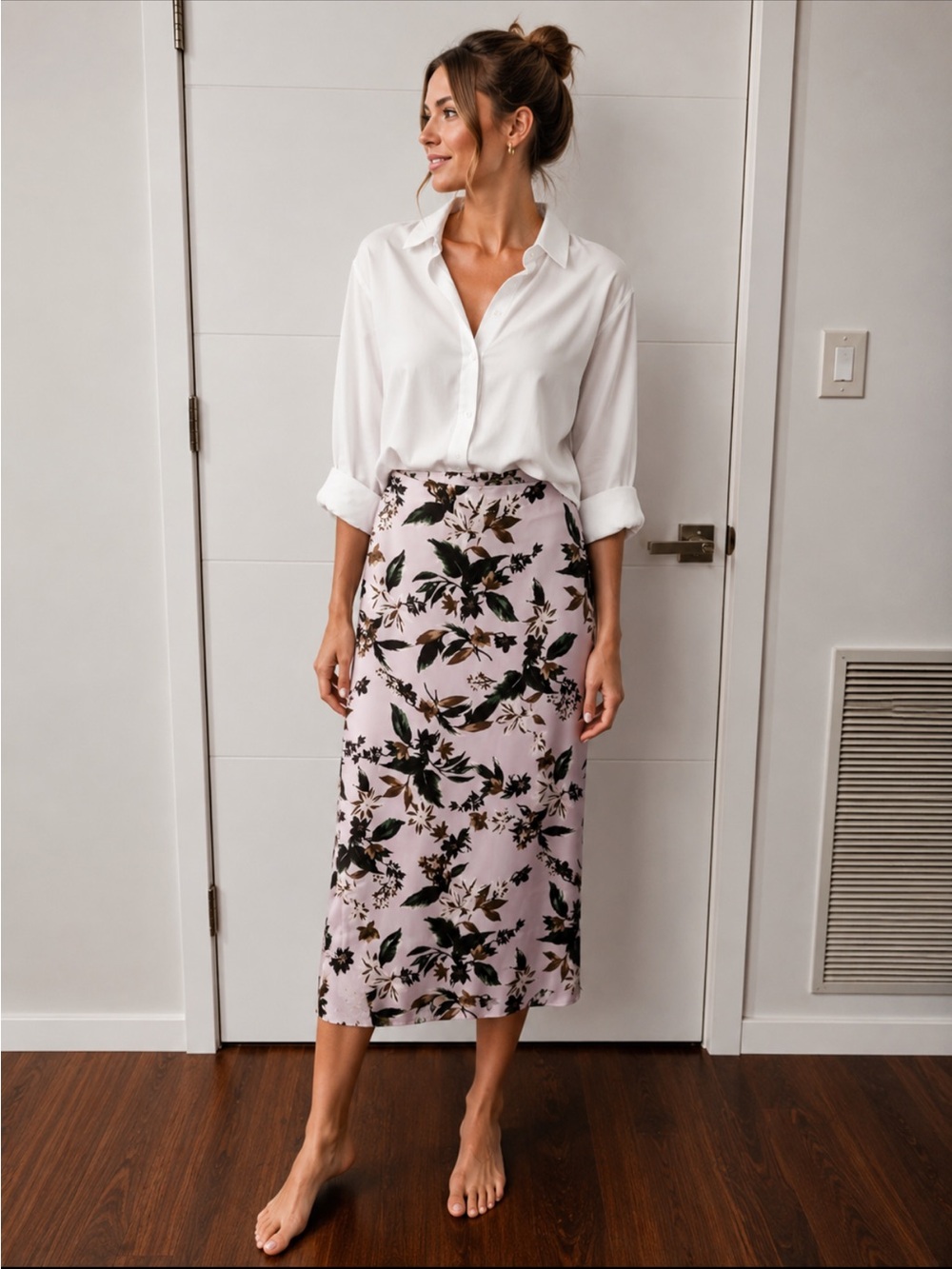Floral Print Skirt